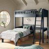stompa arven blue high sleeper with single bed zoomed