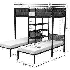 axton triple sleeper bed 576