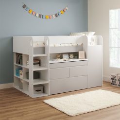 bailey mid sleeper with storage wardrobe desk cuckooland