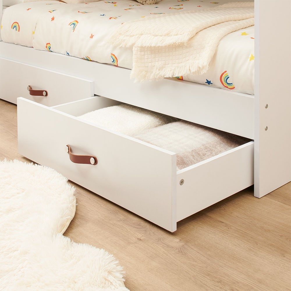 bunk bed with trudle drawers and storage