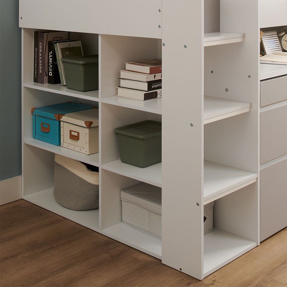 cuckooland kids cabin storage bed with desk