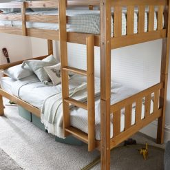 3 wood bunk steps detail with storage