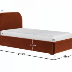 alba ottoma single bed 293